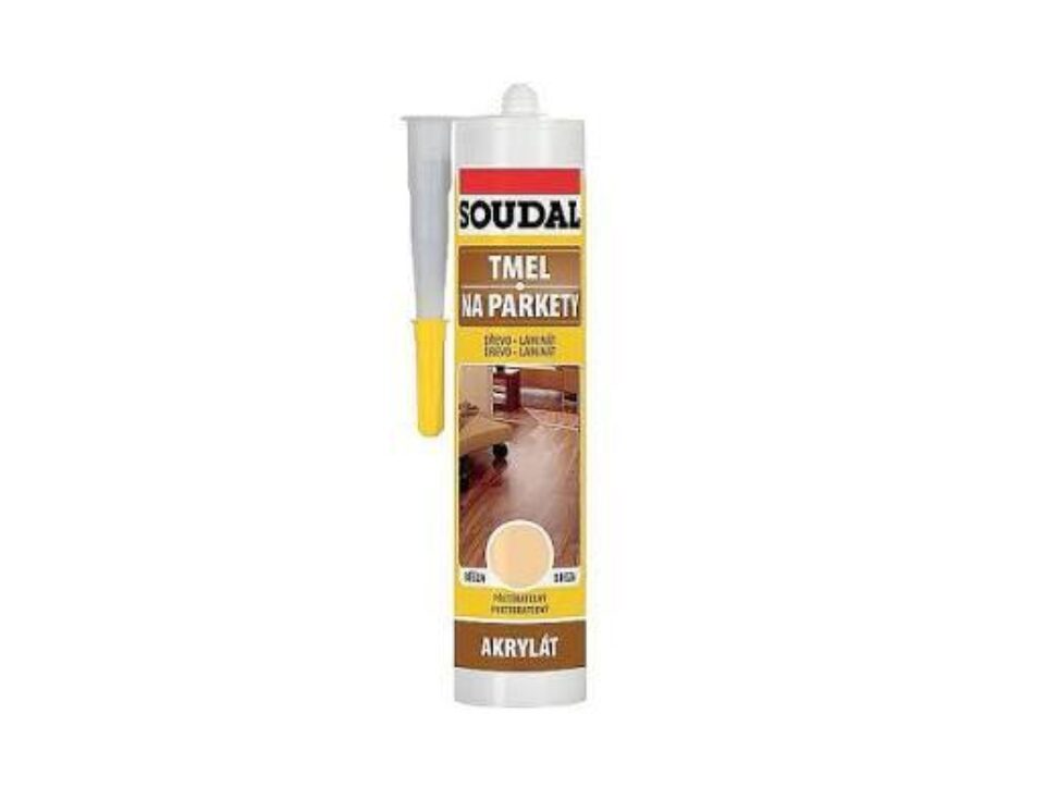 Soudal Tmel na parkety Dub 300 ml – elastický tmel na drevené a laminátové podlahy