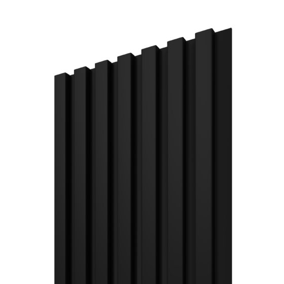 SOLID LINE 7S Čierna/Čierna – dekoratívne stenové lamely 2650 × 305 × 15 mm