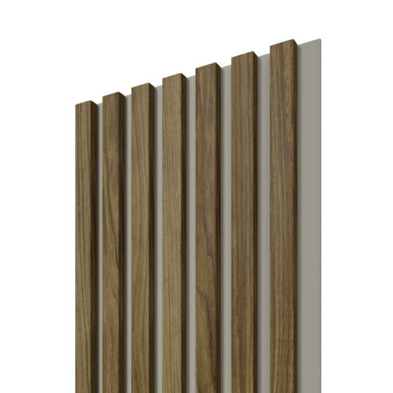 SOLID LINE 7S Natural Dub/Grey – dekoratívne stenové lamely 2650 × 305 × 15 mm