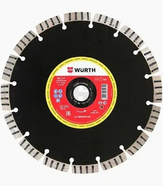Würth Super Cantero diamantový rezný kotúč 230 × 22,23 mm na betón