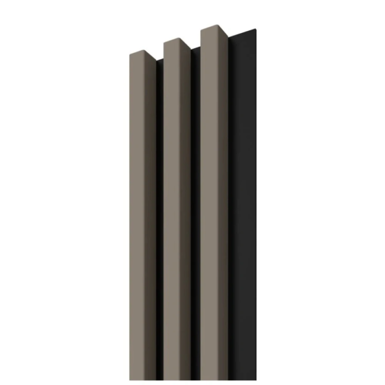 LINEA SLIM 3 stenové lamely- japandi (béžové-taupe) lamely na čiernom podklade