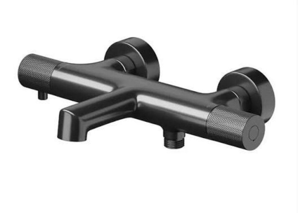Cersanit ZEN S951-569 termostatická vaňovo-sprchová batéria – Gun Metal Black