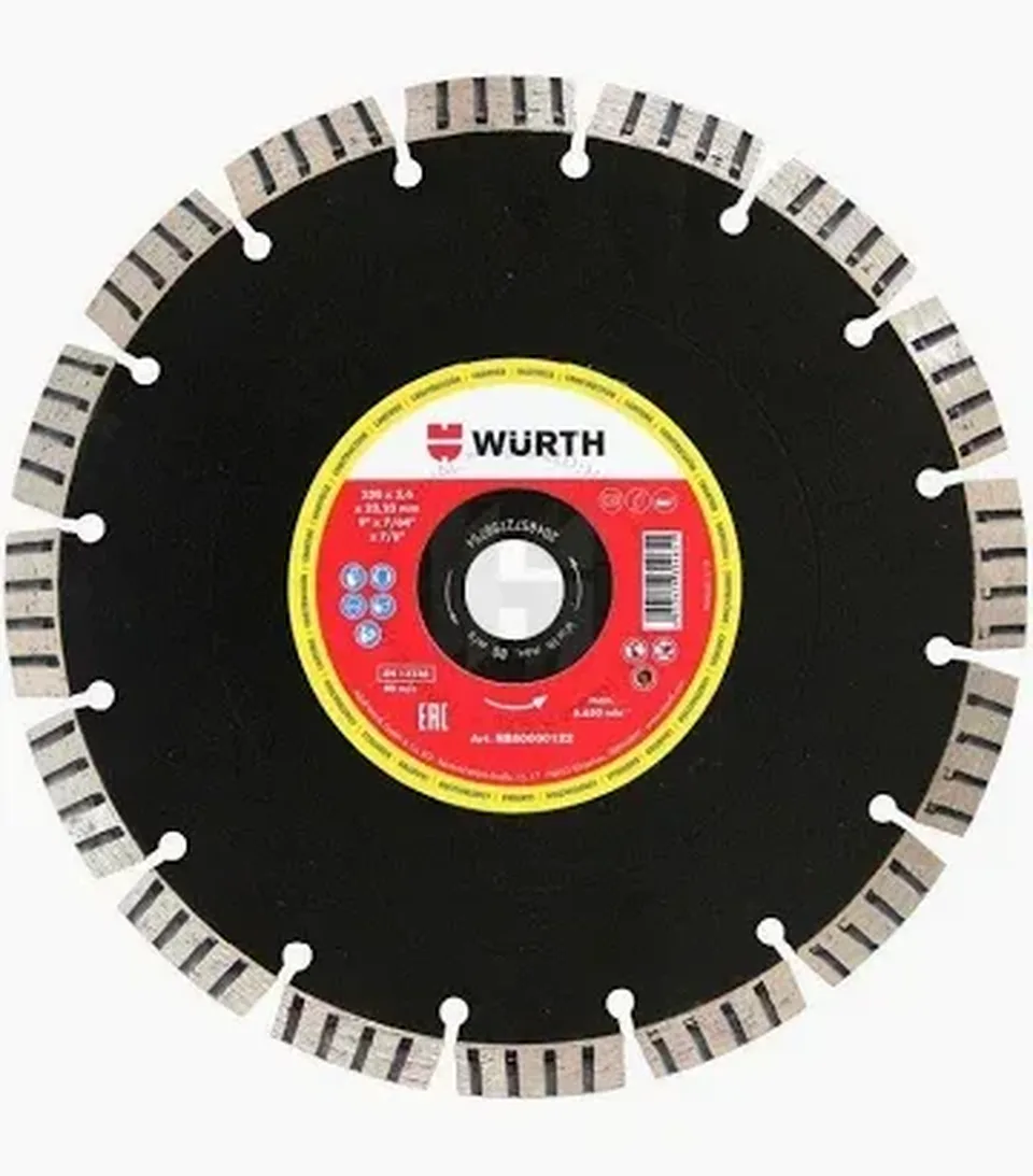 Würth Super Cantero diamantový rezný kotúč 230 × 22,23 mm na betón