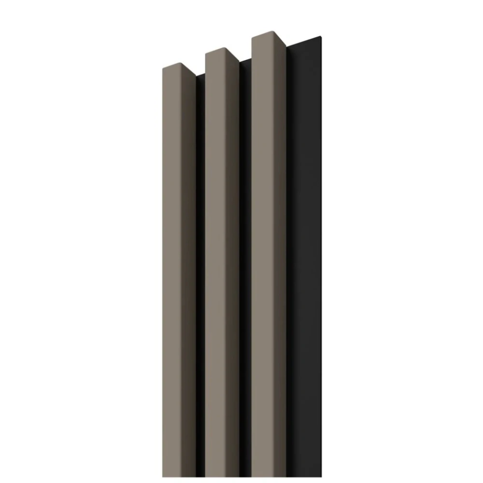 LINEA SLIM 3 stenové lamely- japandi (béžové-taupe) lamely na čiernom podklade
