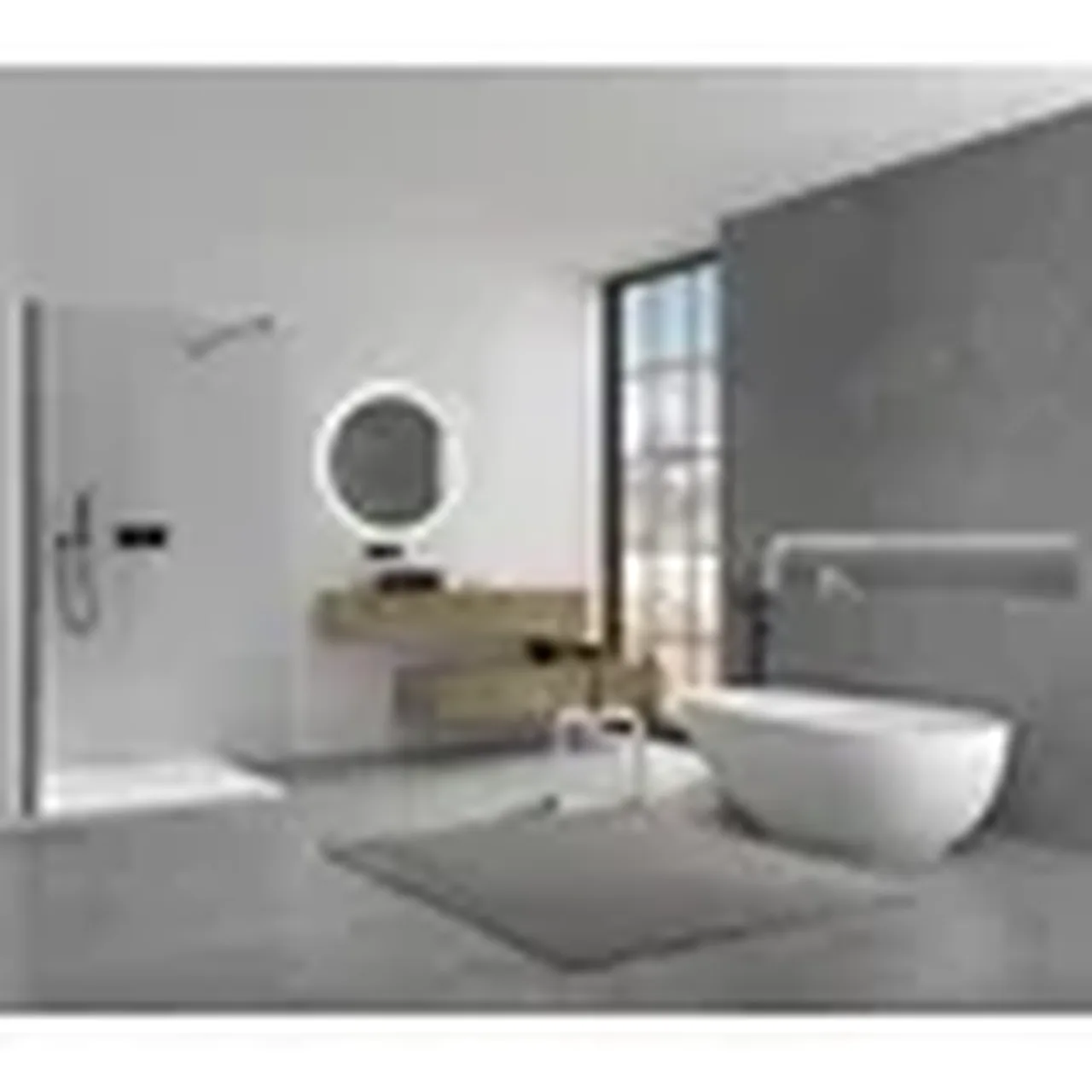 CERANO Walk in Onyx Round 120 190 cm cierna matna sprchova zastena