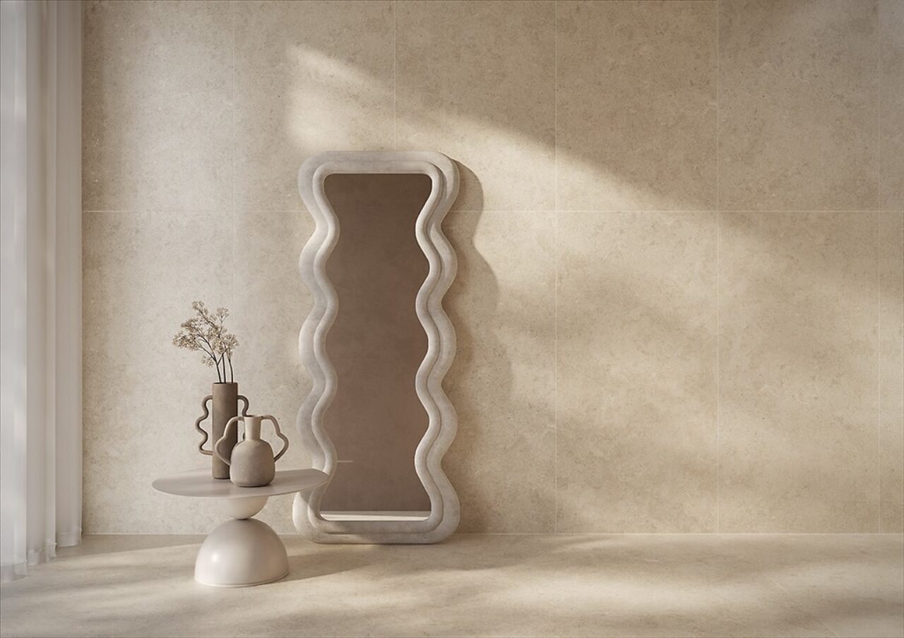 Cersanit MUSSA Cream Matt Rect 1198 1198 cm gresova dlazba a obklad kremova matna NT1657 003 1 stena