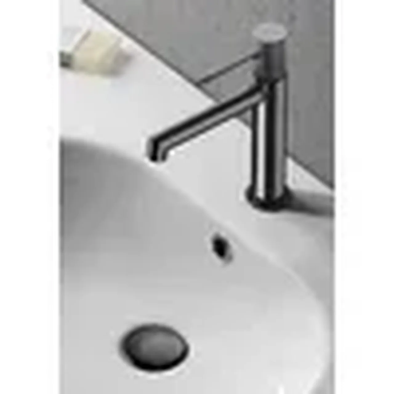 Cersanit ZEN S951 598 stojankova umyvadlova bateria Gun Metal Black na umyvadle